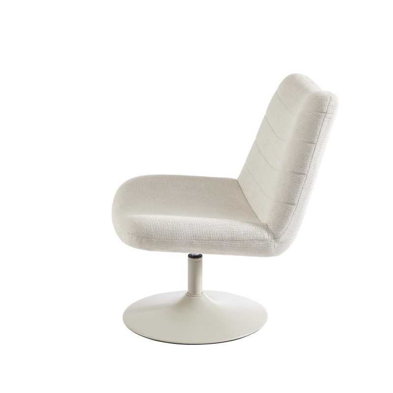 Fauteuil rotatif ANTEA tissu beige