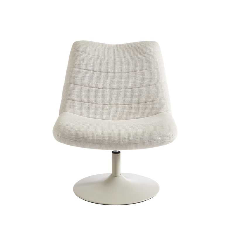 Fauteuil rotatif ANTEA tissu beige