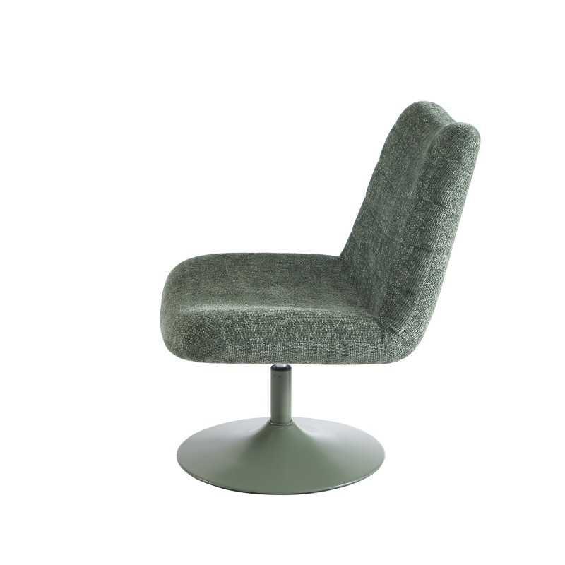 Fauteuil rotatif ANTEA tissu vert