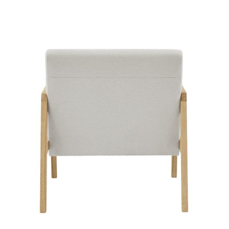 Fauteuil BONIFACIO en tissu gris clair