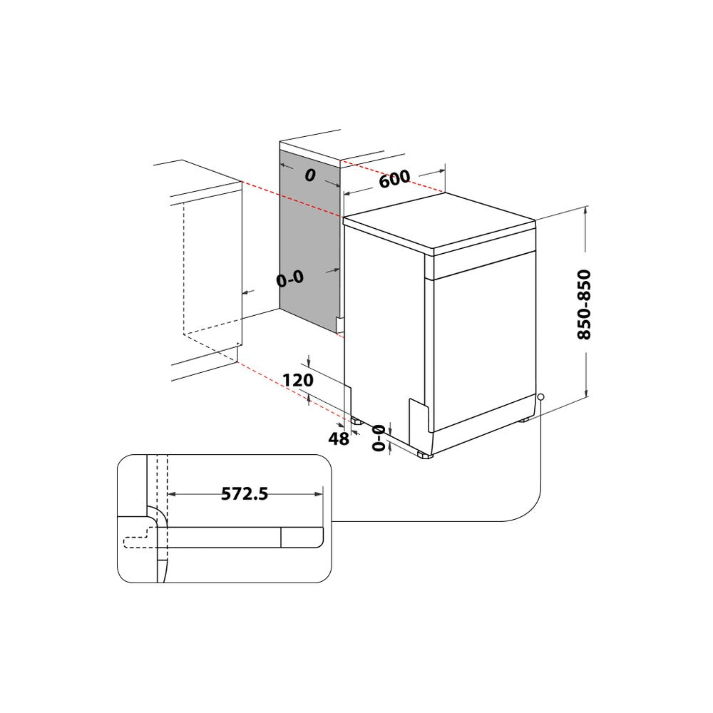 Lave-vaisselle HOTPOINT HFC3C26FX : Pose libre 14 couverts inox, ActiveDry, Flexiload et 3ème tiroir