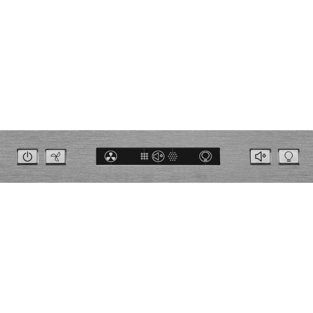 Hotte décorative murale HOTPOINT HHBS67FLLX : 60 cm inox, 432 m³/h, booster temporisé et 3 vitesses + silence