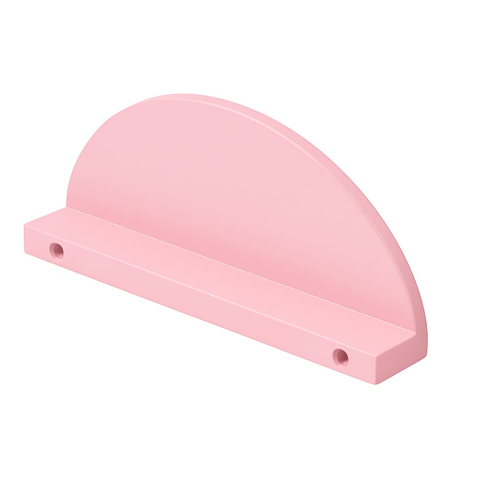 Poignée de meuble cuisine 100mm en métal rose, finition contemporaine sur mesure