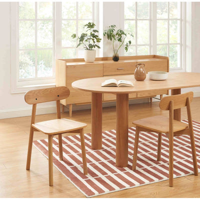 Lot de 2 chaises CELESTE chêne