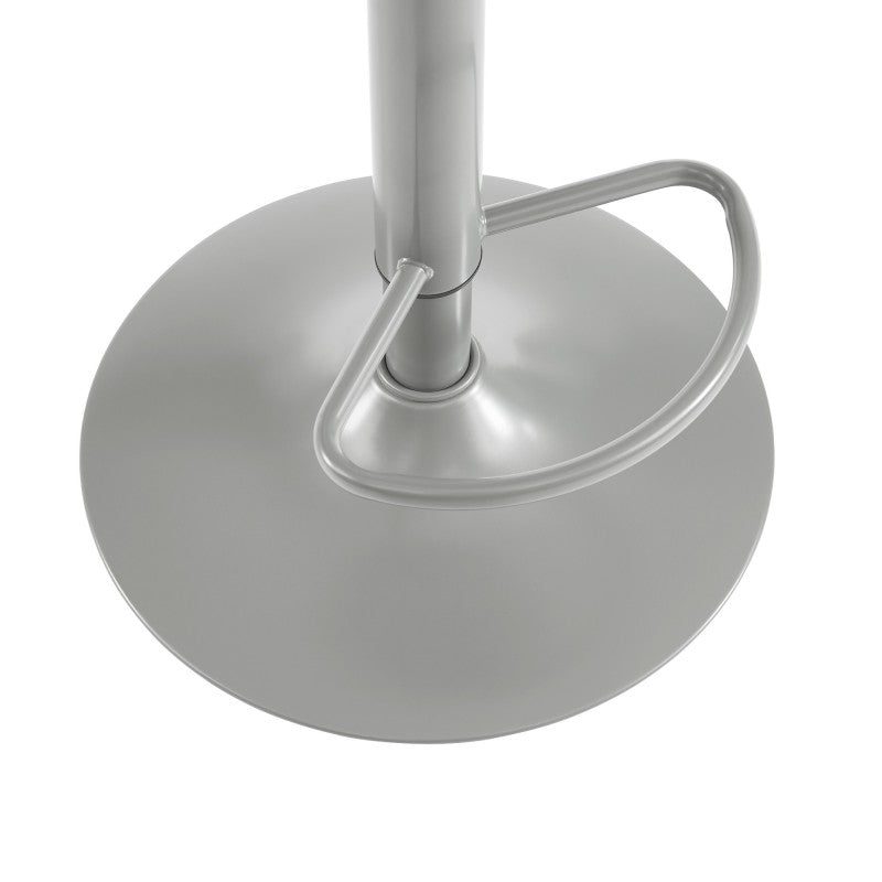 Tabouret de bar HOLY métal gris mat réglable