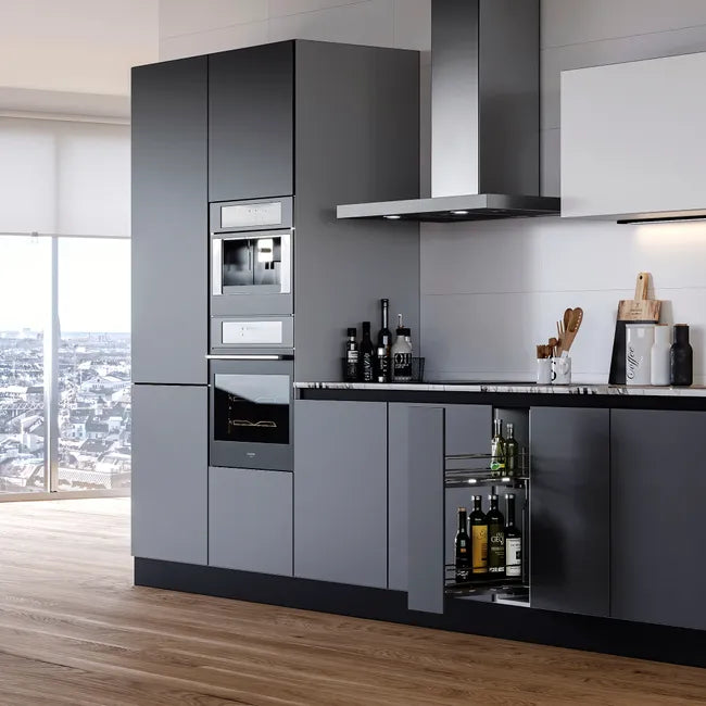 Porte-Bouteilles Latéral — Module 150 mm, Fermeture Amortie