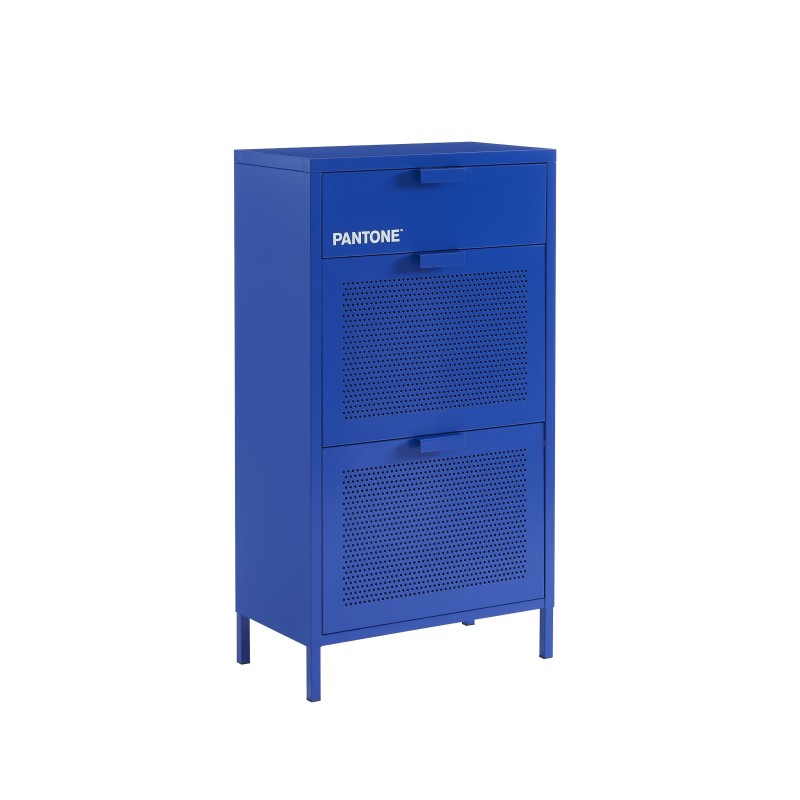 Meuble à chaussures PANTONE métal bleu électrique