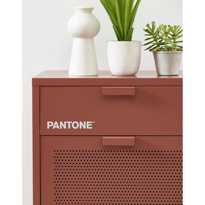 Meuble à chaussures PANTONE métal terracotta