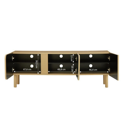 Meuble TV BRAGA beige 3 portes 150cm