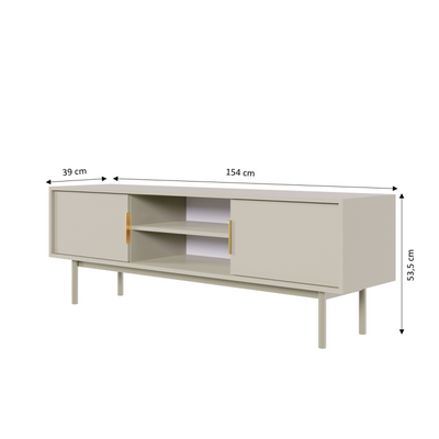 Meuble TV JONA coloris cachemire 154cm