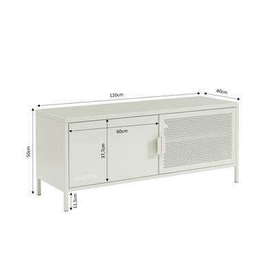 Meuble TV PANTONE beige sable 120cm