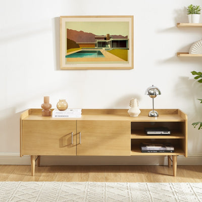 Meuble TV TWIGGY placage chêne 150x57cm