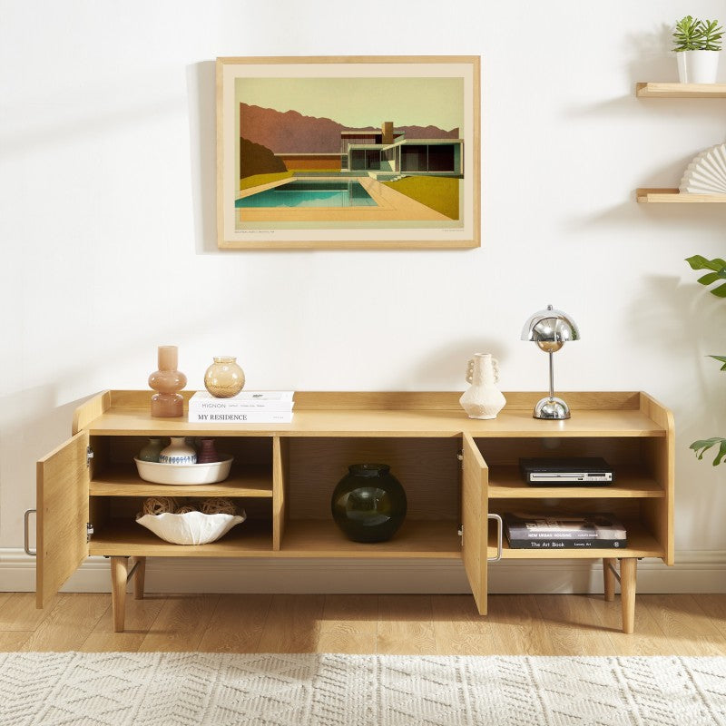 Meuble TV TWIGGY placage chêne 150x57cm