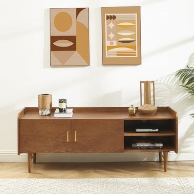Meuble TV TWIGGY placage frêne 150x57cm