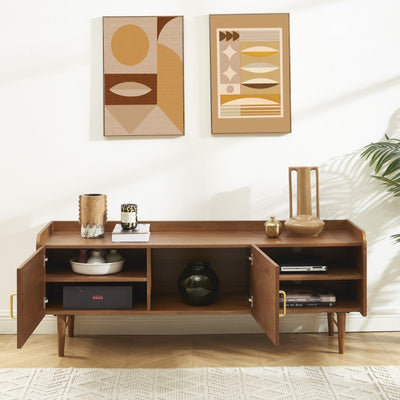 Meuble TV TWIGGY placage frêne 150x57cm