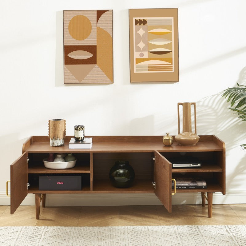 Meuble TV TWIGGY placage frêne 150x57cm