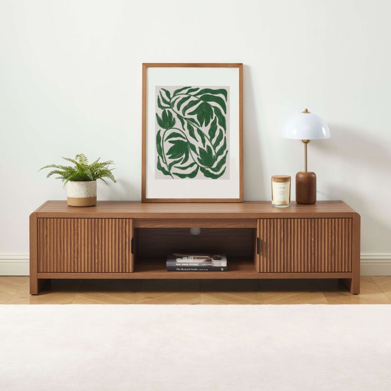 Meuble TV UTICA effet noyer 160cm