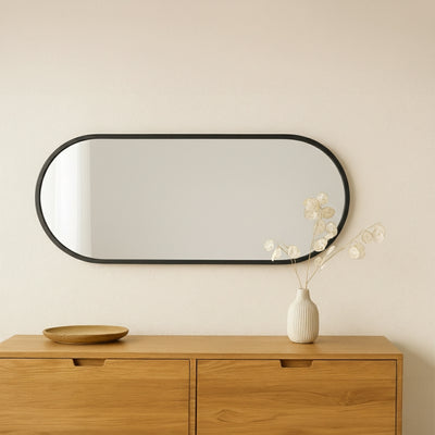 Miroir mural ADI 30x60cm contour noir