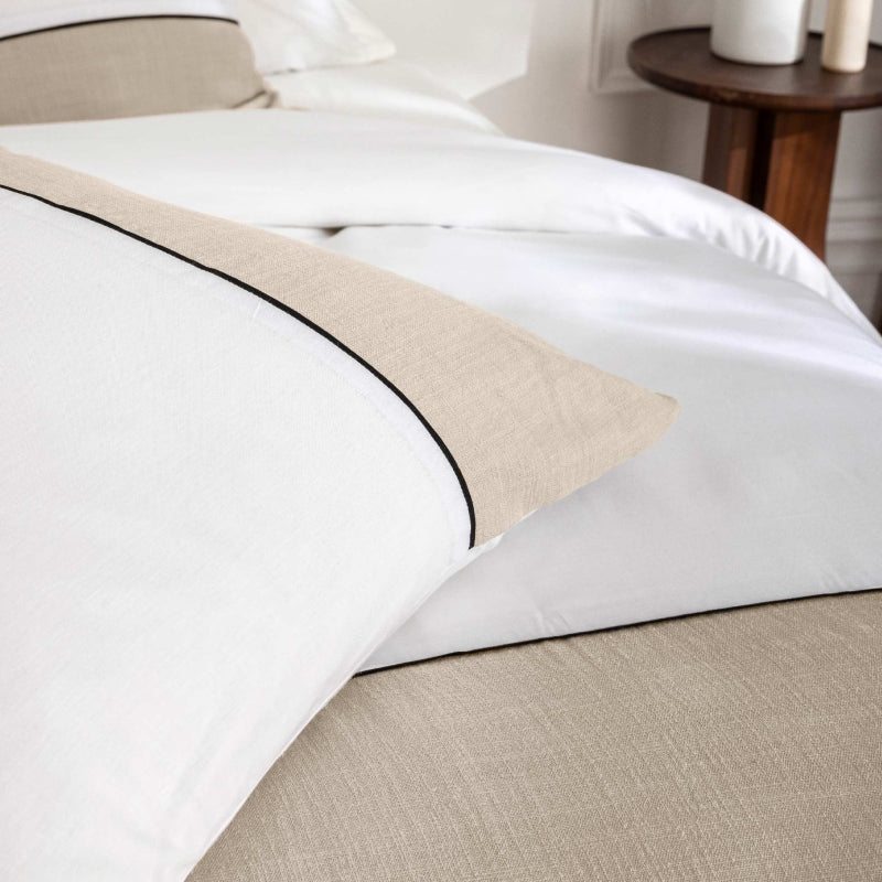 Parure de couette BROLE blanc 240x220 cm (3 pièces)