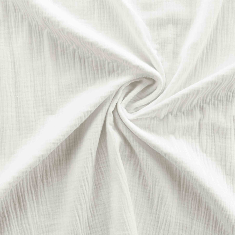 Parure de couette GUSTA gaze de coton blanc 240x220 cm (3 pièces)