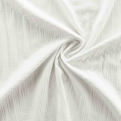 Parure de couette GUSTA gaze de coton blanc 260x240 cm (3 pièces)