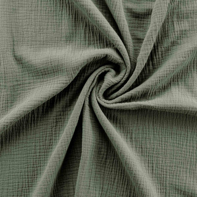 Parure de couette GUSTA gaze de coton kaki 260x240 cm (3 pièces)