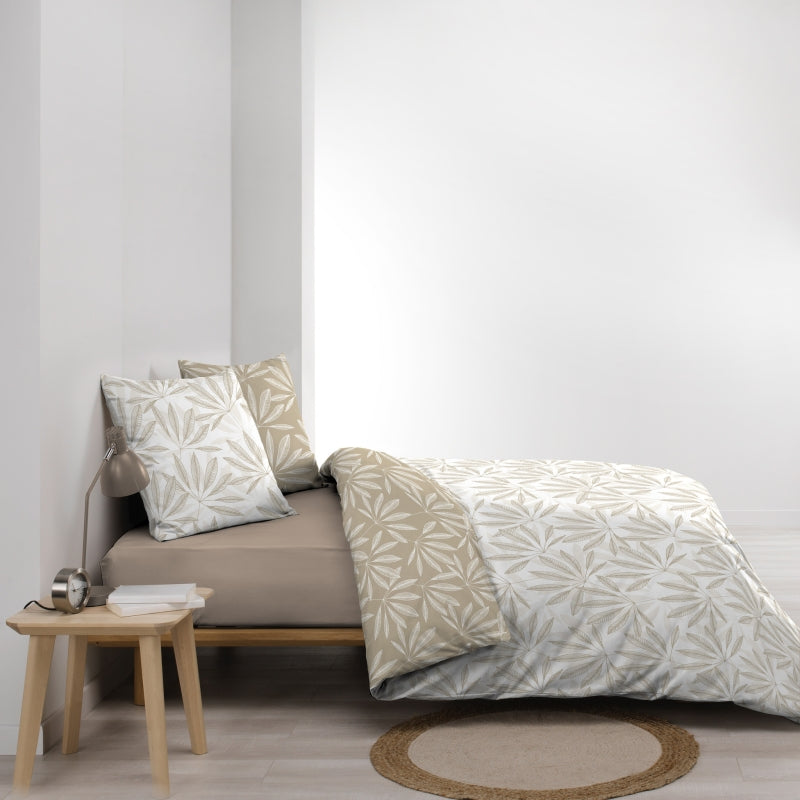 Parure de couette JAKU naturel 240x220 cm (3 pièces)