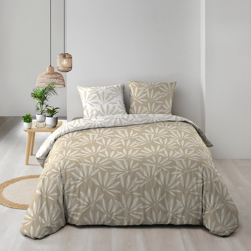 Parure de couette JAKU naturel 260x240 cm (3 pièces)
