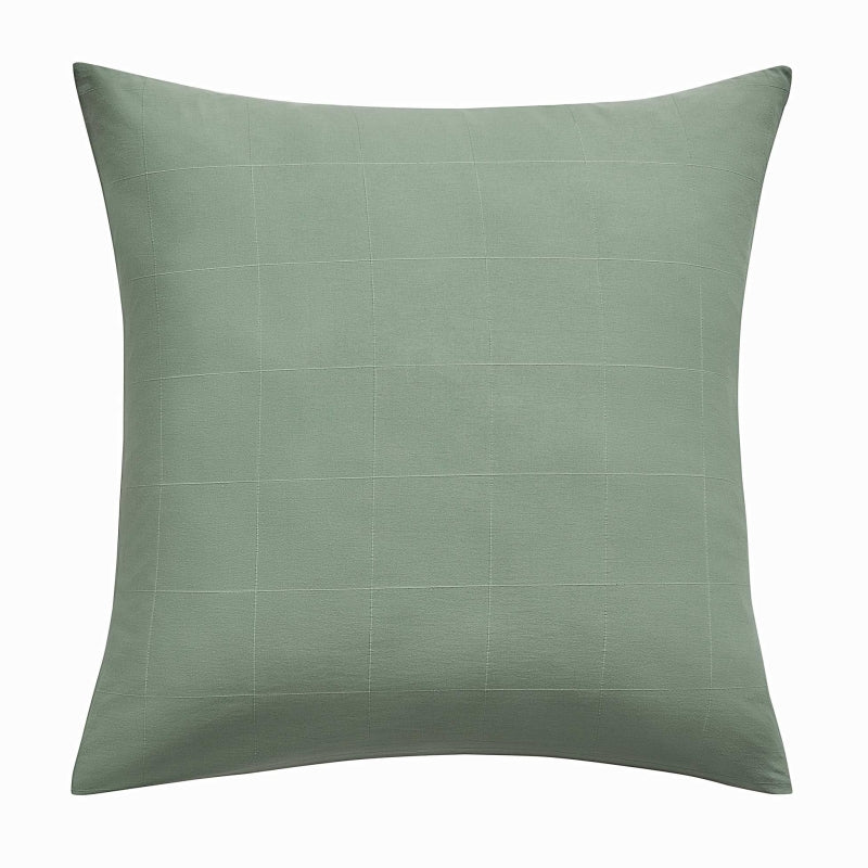 Parure de couette KITO sauge 260x240 cm (3 pièces)