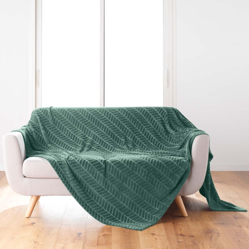 Plaid doux SAJY cèdre 180x220 cm