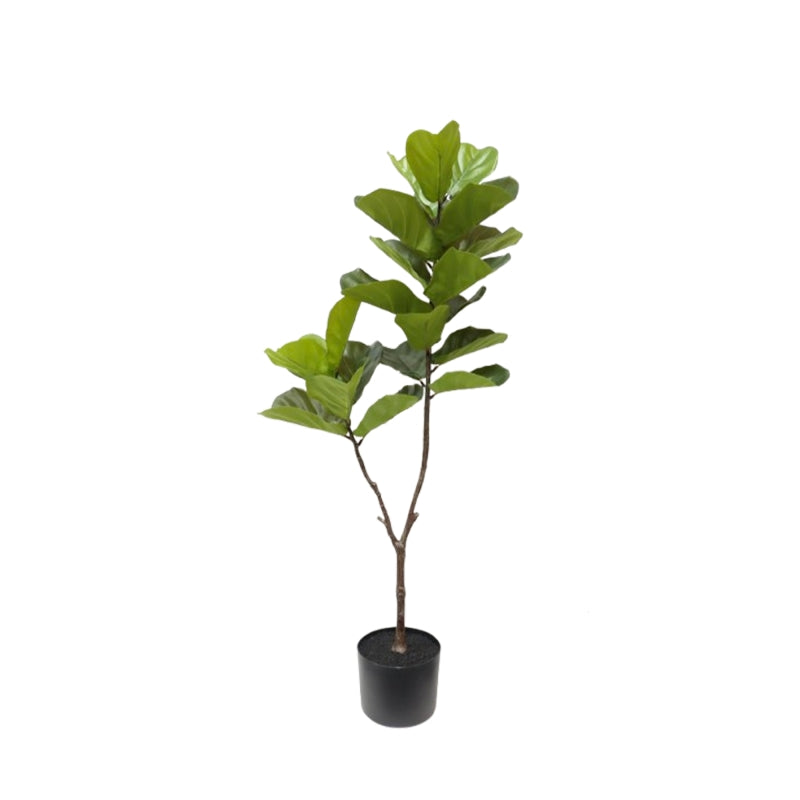 Ficus lyrata artificiel décoratif, plante sans entretien aspect naturel pour intérieur moderne