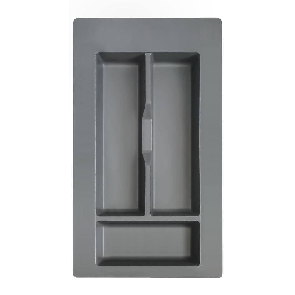 Range-couverts tiroir 259x473mm finition anthracite pour meuble cuisine 35cm