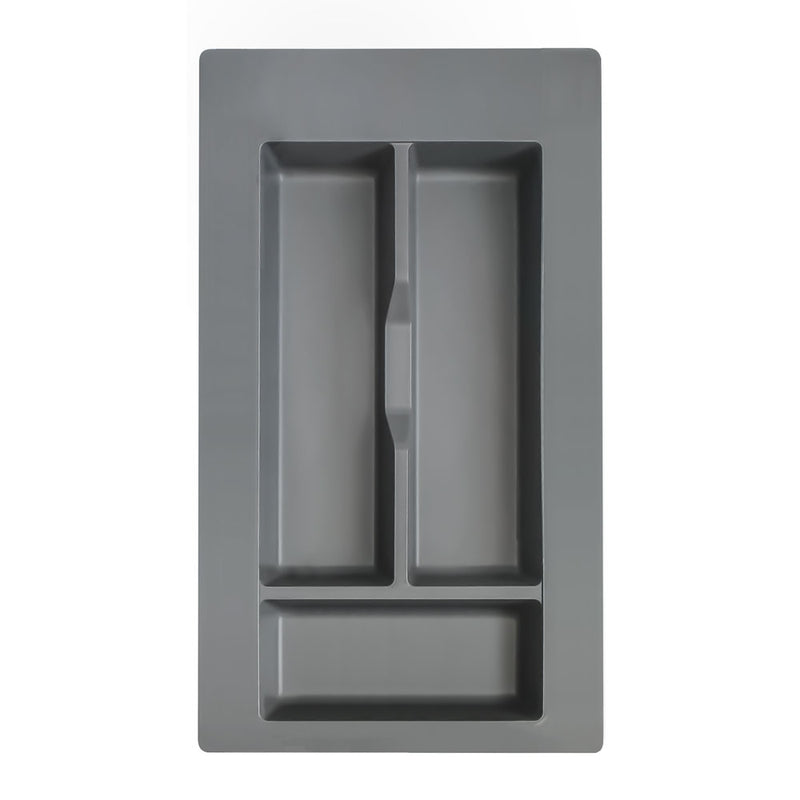 Range-couverts tiroir 259x473mm finition anthracite pour meuble cuisine 35cm