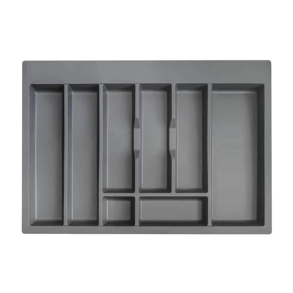 Organiseur de tiroir anthracite 709x473mm pour meuble cuisine 80cm, hauteur 45mm