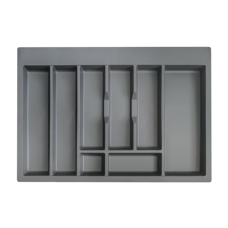 Organiseur de tiroir anthracite 709x473mm pour meuble cuisine 80cm, hauteur 45mm