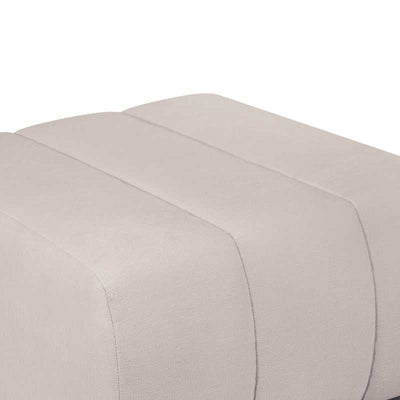 Pouf BELEM tissu chenille grège