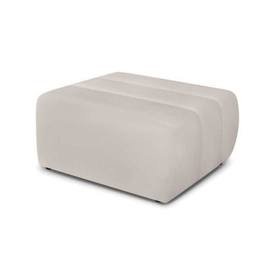 Pouf BELEM tissu chenille grège