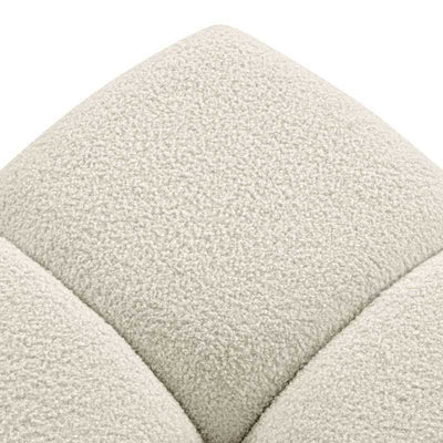 Pouf TASCA tissu bouclette grège
