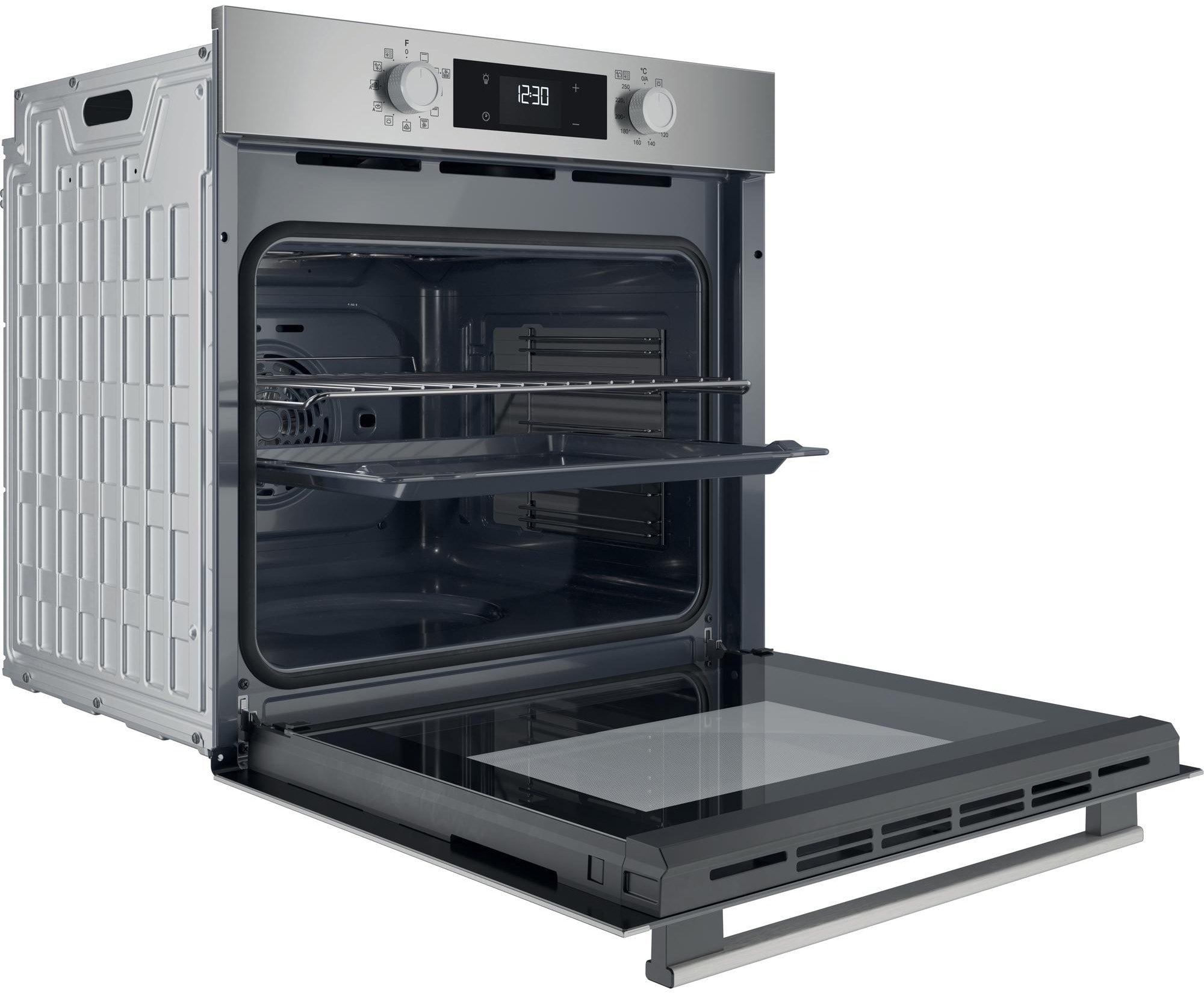 Four encastrable HOTPOINT HAO3 K58CU1 X : Multifonction 71 L, catalyse, gril basculant et classe A+