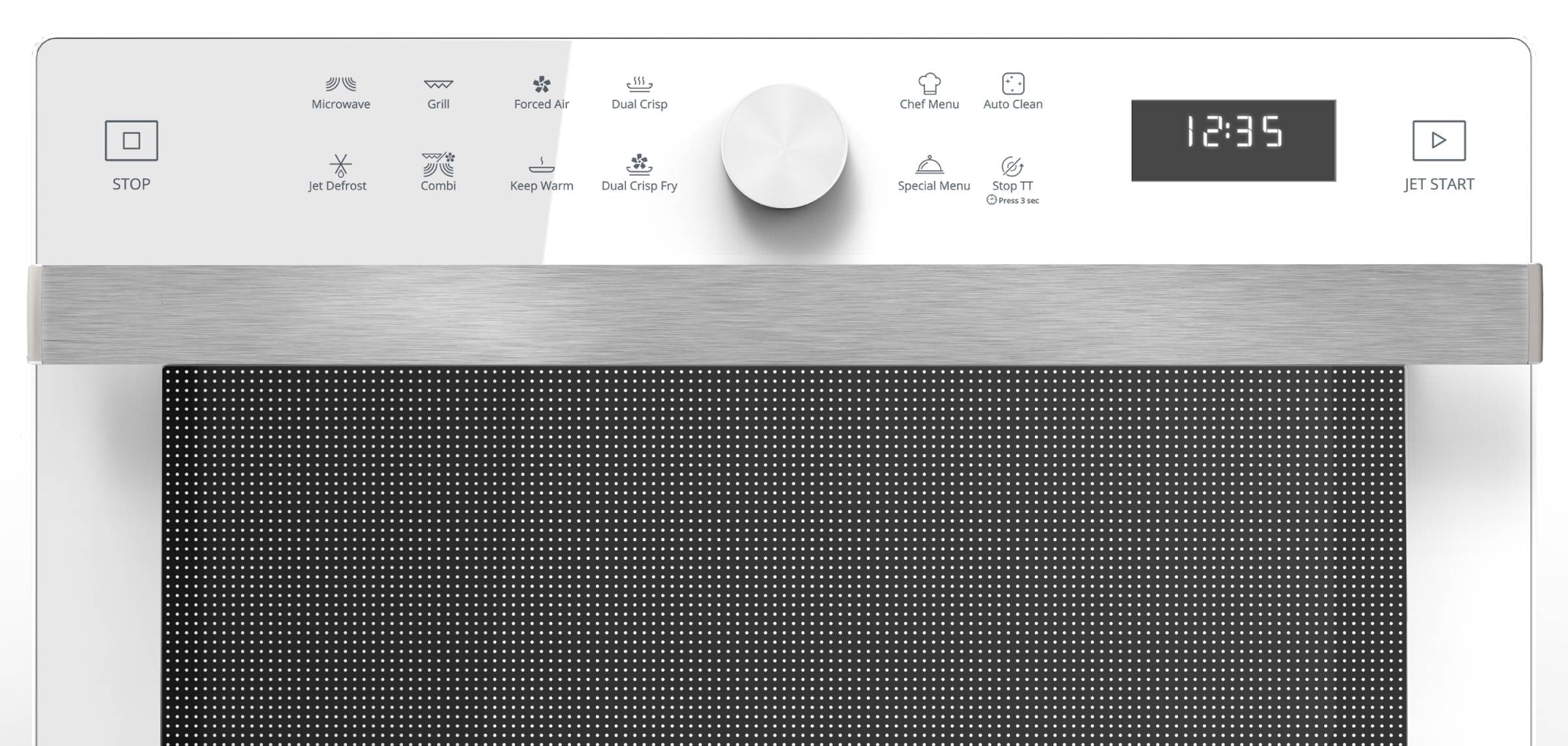 Micro-ondes combiné WHIRLPOOL MWSC833W : Posable 33 L, Dual Crisp, chaleur pulsée et 40 programmes Chef Menu