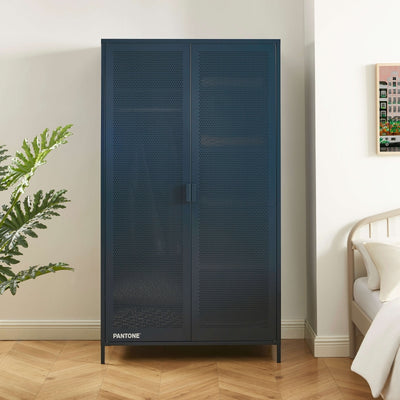 Armoire PANTONE métal bleu nuit 2 portes