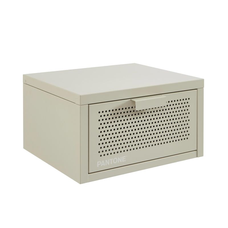 Table de chevet murale PANTONE métal beige sable 40cm