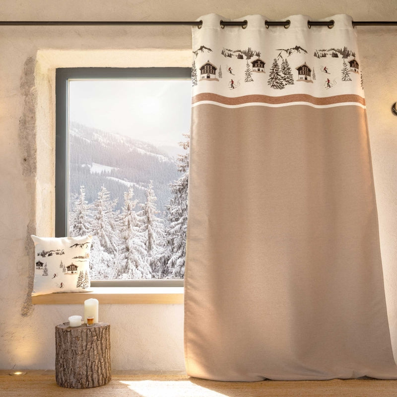 Rideau AGNE beige 140x260cm