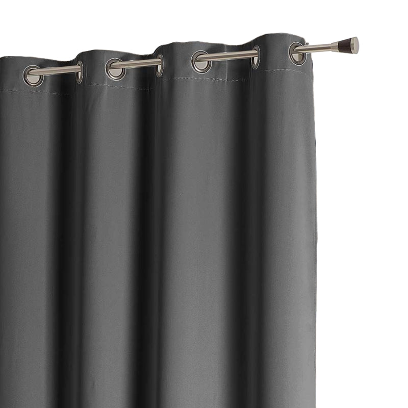 Rideau occultant non feu M1 anthracite 140x260cm, tissu FUZE tamisage et intimite