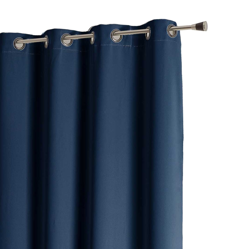 Rideau occultant non feu FUZE bleu encre 140x260cm, tissu certification M1