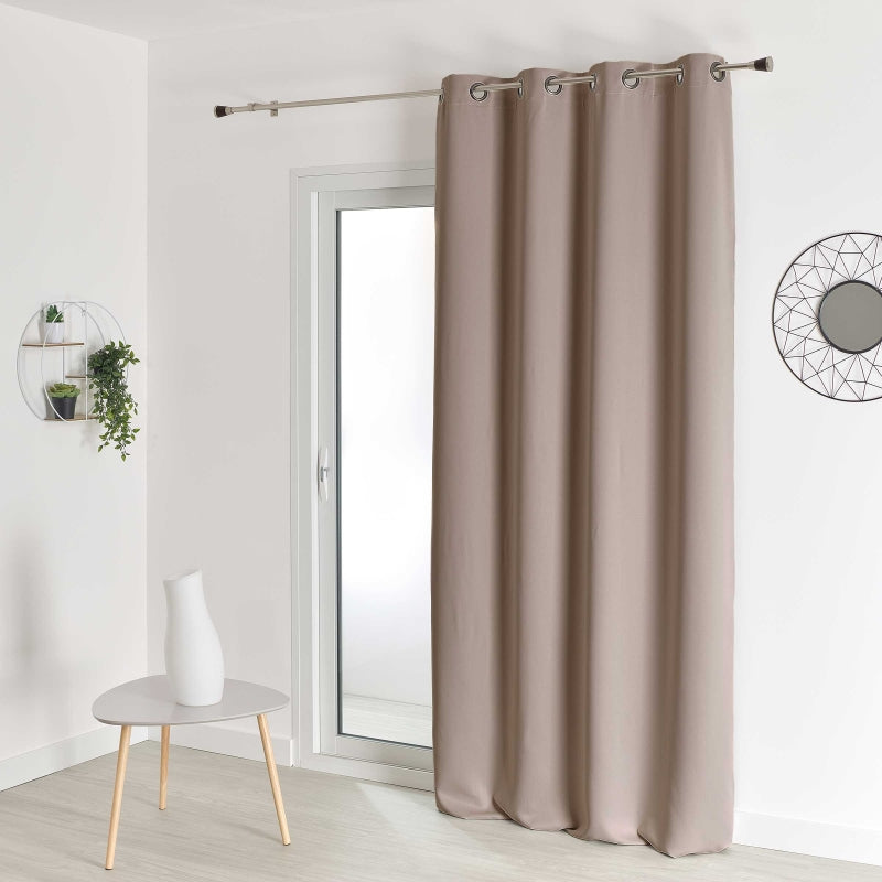 Rideau non feu FUZE coloris lin 140x260cm