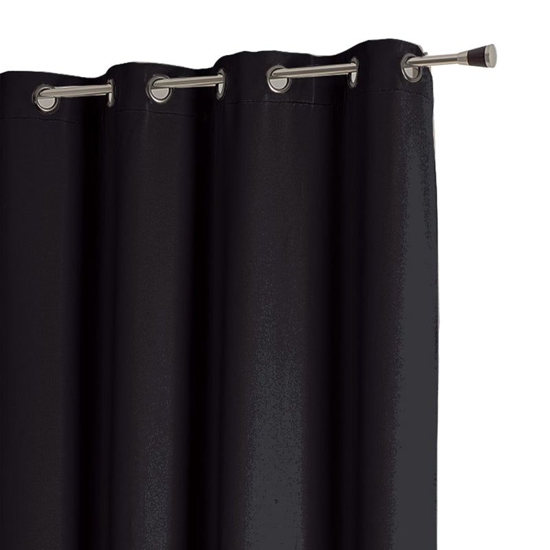 Rideau occultant non feu M1 noir 140x180cm, tissu FUZE pour intérieur