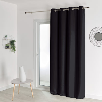 Rideau non feu FUZE noir 140x180cm