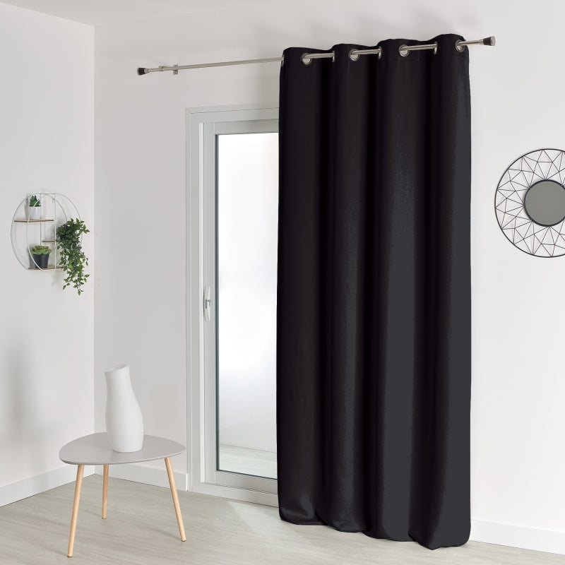 Rideau non feu FUZE noir 140x260cm