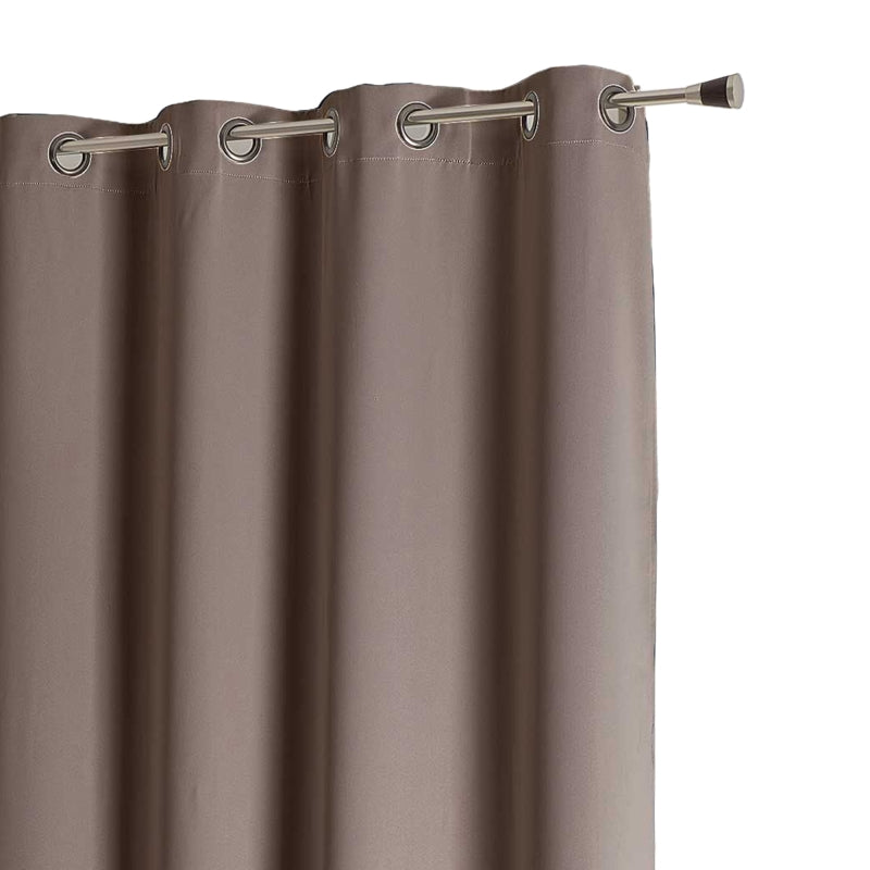 Rideau occultant non feu FUZE coloris taupe 140x260cm, protection lumière intérieure